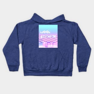 Moon Aesthetic Retro Colors Kids Hoodie